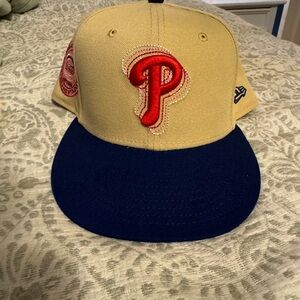Phillies New Era Fitted Hat 7 3/8